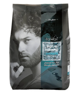 Горячий пленочний воск для депіляції лиця Italwax Barber 500g 00-00028462 фото