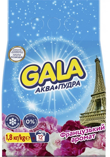 Порошок для прання Gala Аква Пудра Автомат Французький аромат 1,8кг 00-00028142 фото