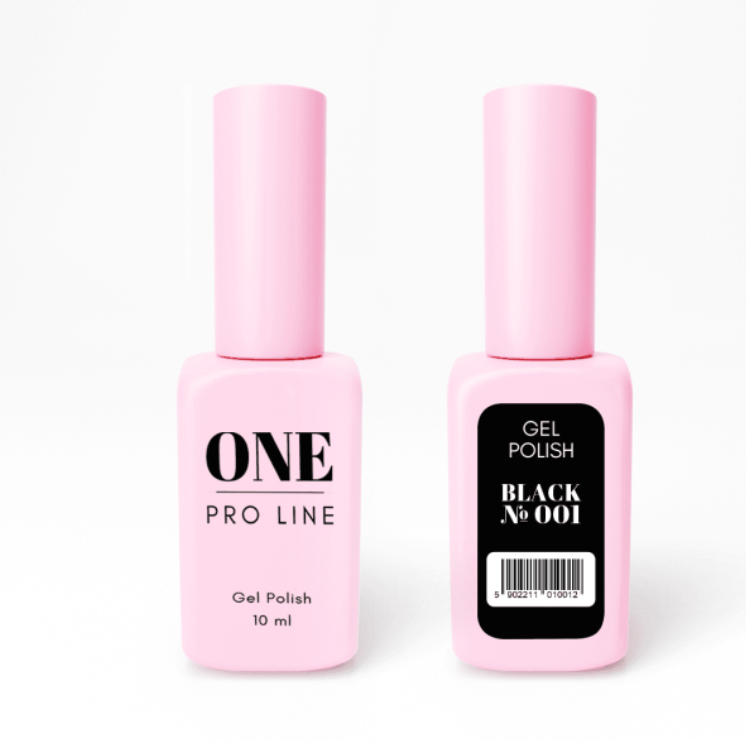 ONE PRO LINE gel polish black №001 10 мл. 101012 фото