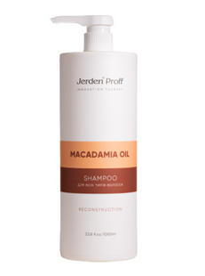 Шампунь для всіх типів волосся MACADAMIA OIL Jerden PROFF 1000мл j-00164 фото