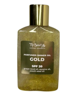Олійка з шимером Top Beauty Parfumed body oil Gold ART0879 фото