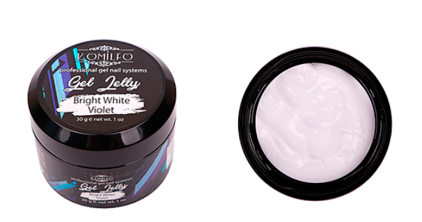 Komilfo Gel Jelly УФ LED Гель Желе Bright White Violet 30g 00-00063643 фото