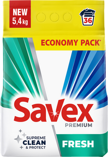 SAVEX PREMIUM порошок для прання fresh 5,4 кг 00-00046230 фото