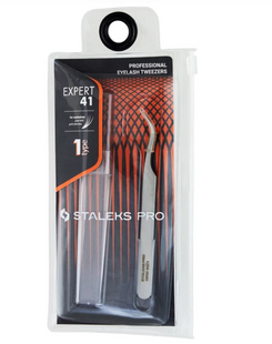 Пінцет для вій Staleks pro expert 40/2 00-00059589 фото