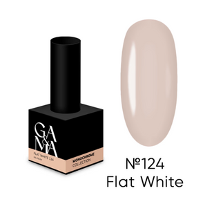 GAMA Gel Polish Flat White №124 10мл. 0415 фото