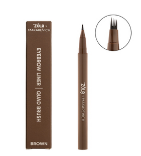 ZOLA x Makarevich Лайнер для брів з квадро-пензлем Brown 00-00079036 фото