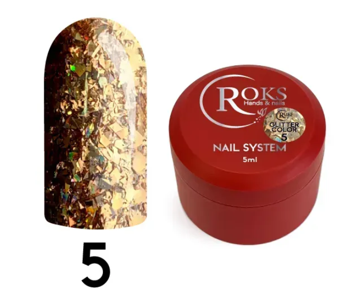 Roks Glitter color №5 5ml 000-052 фото