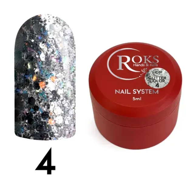 Roks Glitter color №4 5ml 000-32 фото