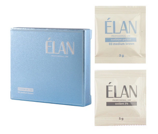 Фарба для брів та вій ELAN Mediun Brown 00-00007944 фото