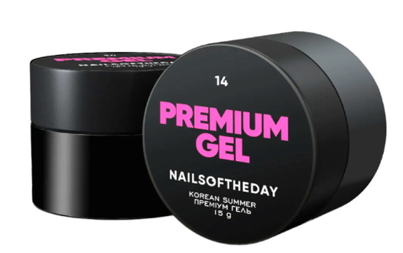 Nails Of The Day Premium Gel Korean Summer 14 насичено-рожевий 15 мл 000-346 фото
